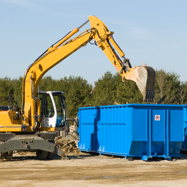 what happens if the residential dumpster is damaged or stolen during rental in Cedar Creek Arizona